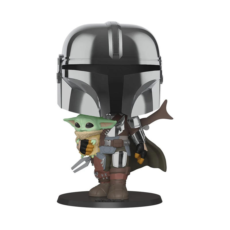 Star Wars: The Mandalorian - Mandalorian with Child Chrome 10