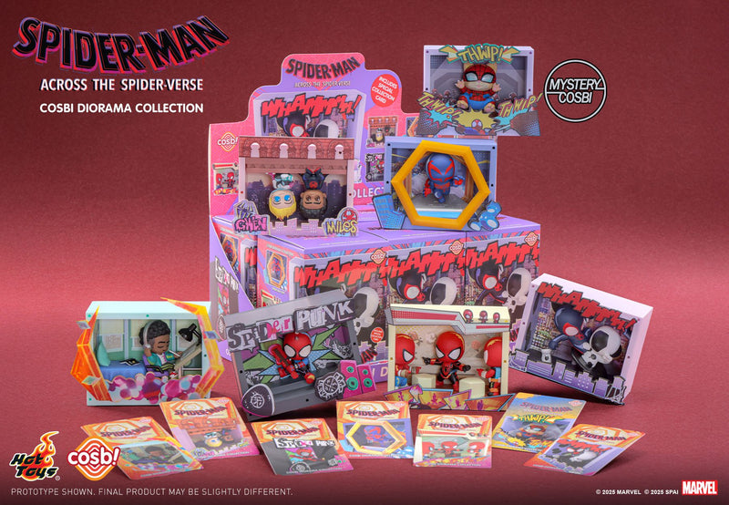 Hot Toys: Cosbi! - Across the Spider-Verse - Spider-Man Mini Diorama Series Blind Box (Single)