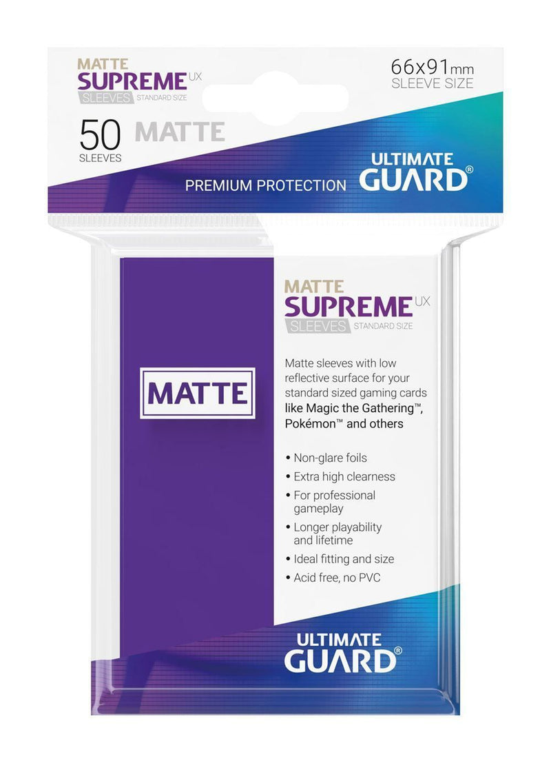 Ultimate Guard Supreme UX Sleeves Standard Size Matte Purple (50)