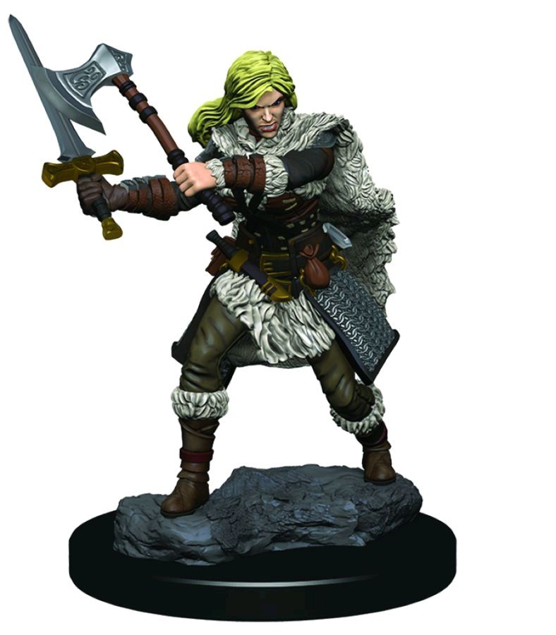 Dungeons & Dragons - Icons of the Realms Female Human Barbarian Premium Miniature