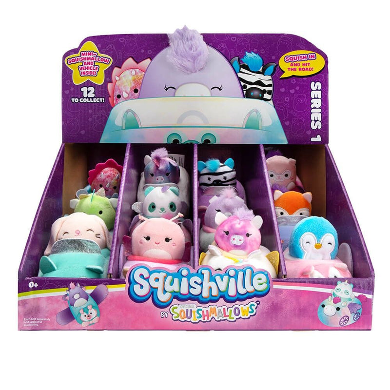 SQUISHMALLOWS SQUISHVILLE - Mini Plush in Vehicle Series 1 (Random Single)