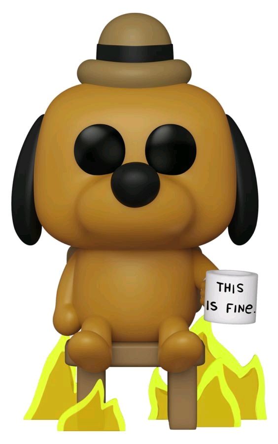 Icons - This Is Fine Dog (US Exclusive) Pop! Vinyl Figure