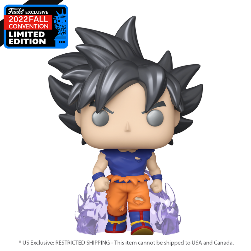 Dragon Ball Super - Goku Ultra Instinct Sign Metallic Pop! Vinyl Figure (NYCC 22 Exclusive)