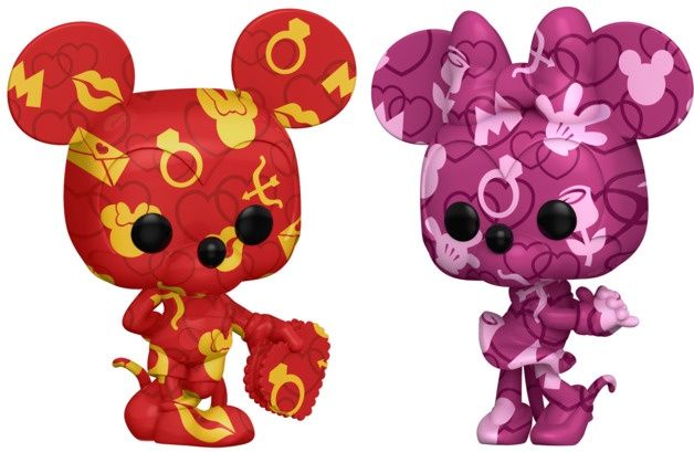 Mickey Mouse - Mickey & Minnie (Artist) US Exclusive Pop! Vinyl Figure Bundle