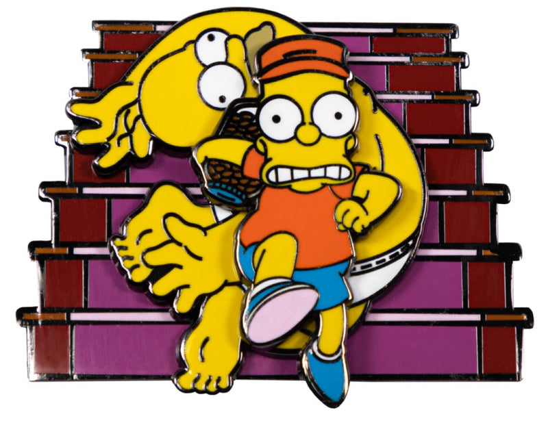The Simpsons - Bart Raiding Homer's Change Jar Spinning Enamel Pin