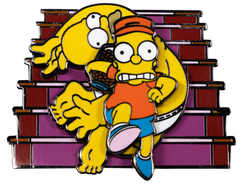 The Simpsons - Bart Raiding Homer's Change Jar Spinning Enamel Pin