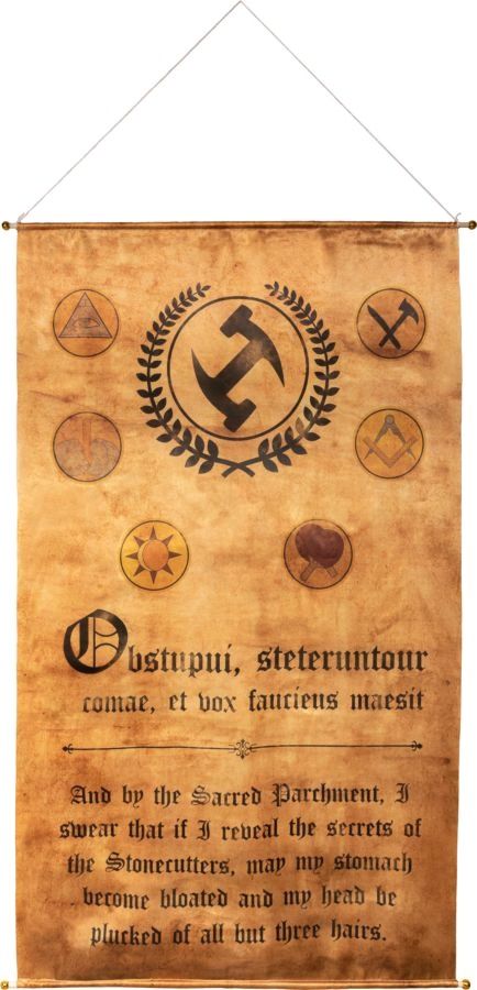 The Simpsons - Stonecutters Satin Wall Banner