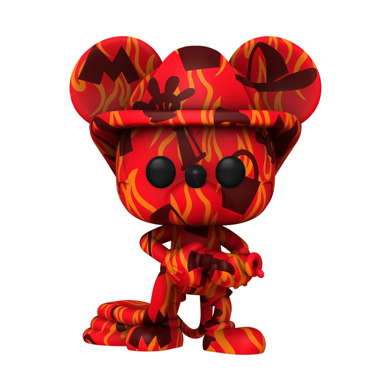Mickey Mouse - Firefighter (Artist) US Exclusive Pop! Vinyl Figure with Protector