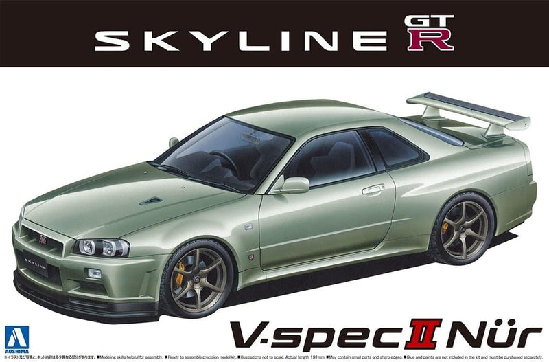 1/24 Nissan BNR34 Skyline GT-R V-spec II Nur. '02 Model Kit