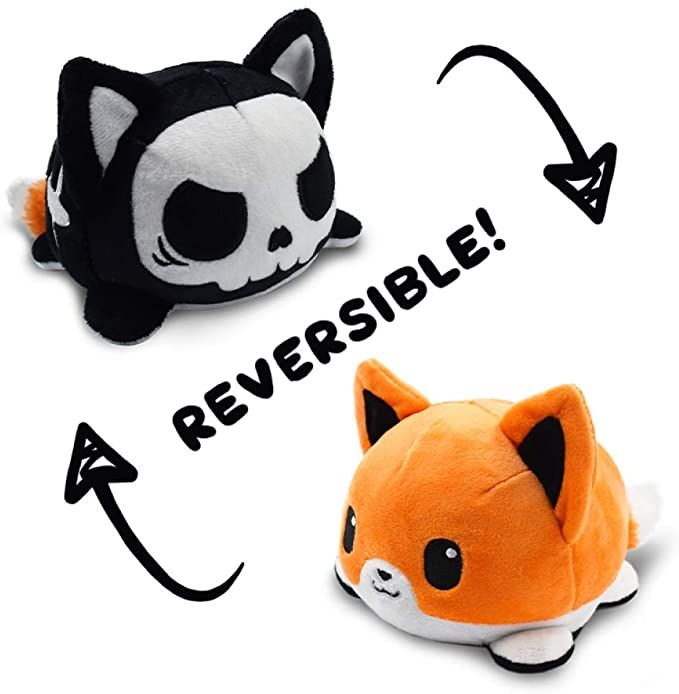 Reversible Plushie - Spooky Fox (Skeleton Glow in the Dark)