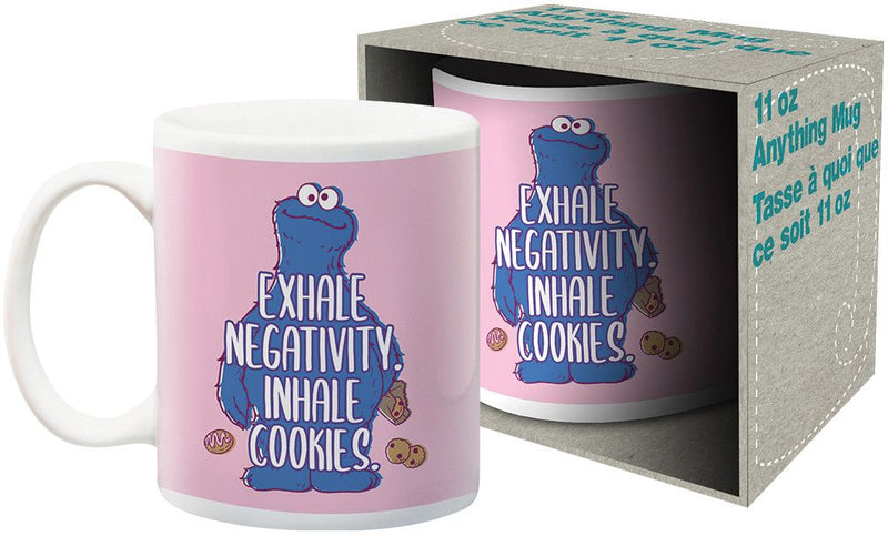 Sesame Street - Exhale Negativity Inhale Cookies Coffee Mug