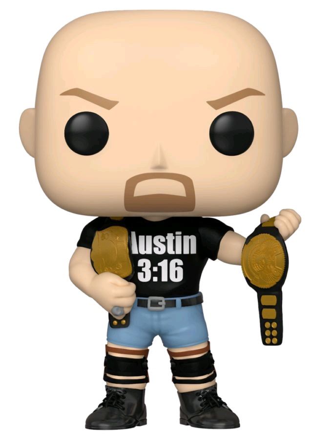 WWE - Stone Cold Steve Austin 3:16 Shirt with 2 Belts (US Exclusive) Pop! Vinyl Figure