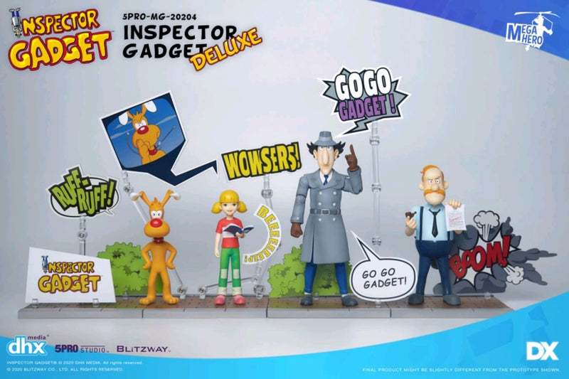 Inspector Gadget - Inspector Gadget Deluxe 1:12 Scale Action Figure Set