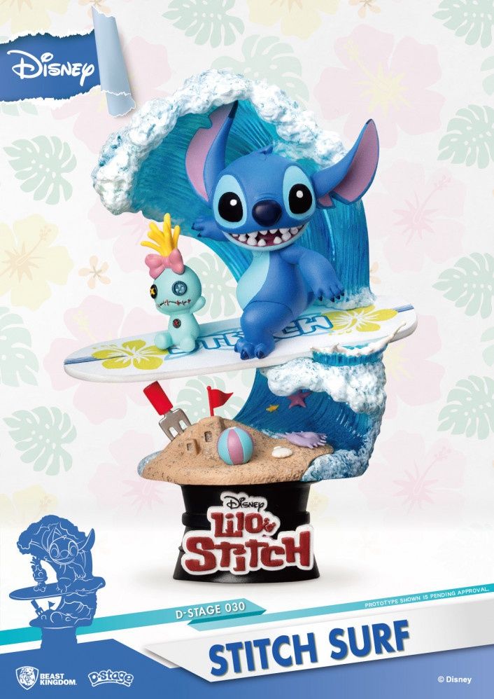 Lilo and Stitch Stitch Surf D-Stage Statue