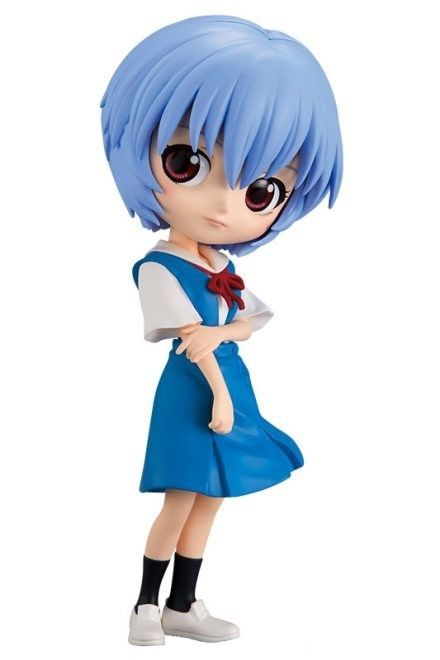 Evangelion Movie - Rei Ayanami Q Posket Figure (Normal Colour Version)