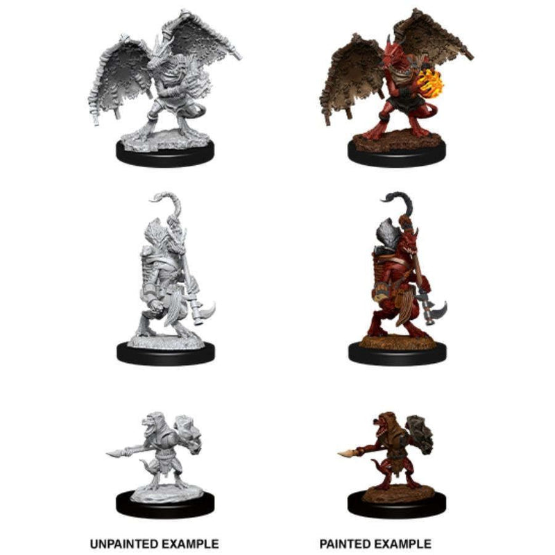 D&D Nolzurs Marvelous Unpainted Miniatures Kobold Inventor, Dragonshield & Sorcerer