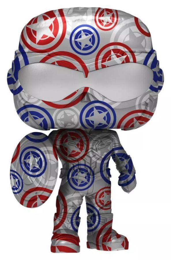 The Falcon and the Winter Soldier - Captain America Patriotic (Artist Series) US Exclusive Pop! Vinyl Figure with Protector