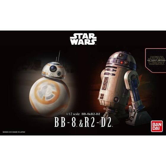 Star Wars: The Force Awakens - BB-8 & R2-D2 1/12 Scale Model Kit