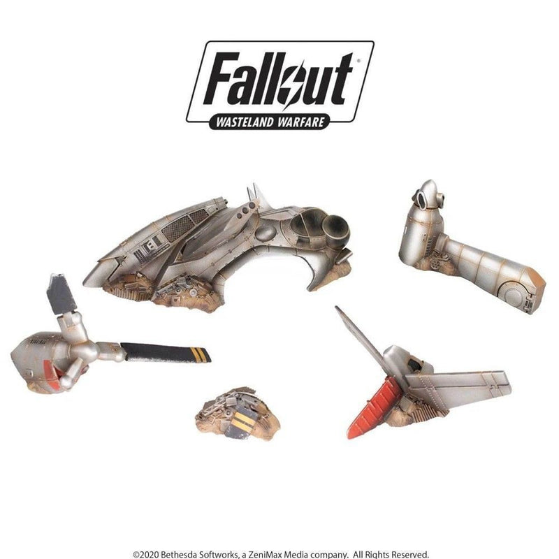 Fallout Wasteland Warfare Terrain Exp. Crashed Vertibird