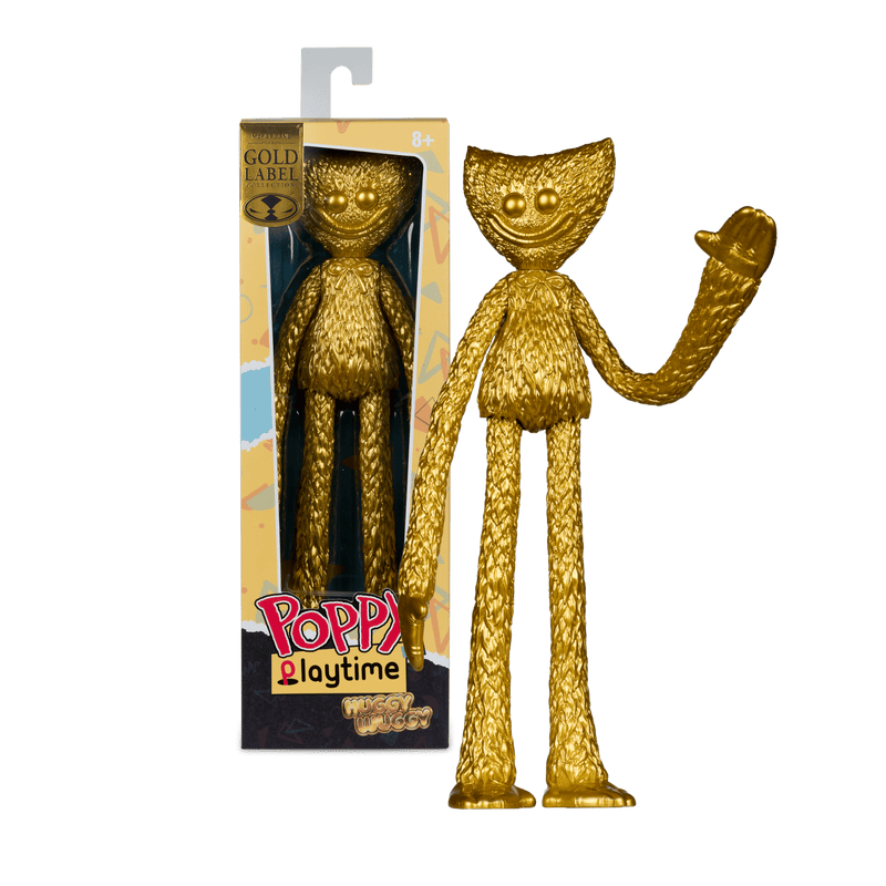 Poppy Playtime - Huggy Wuggy Gold (Gold Label) 12 Inch Coffin Figure