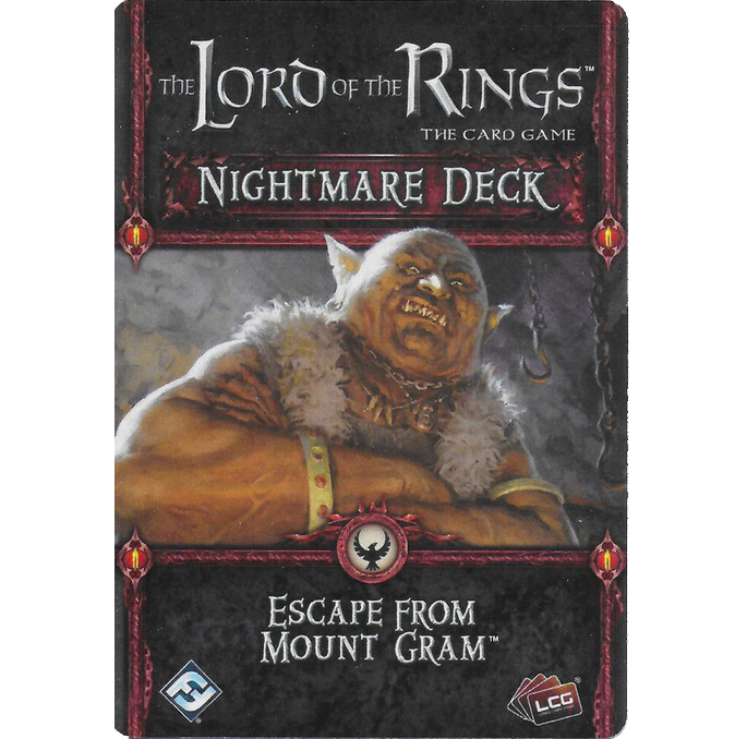 Lord of the Rings LCG Escape from Mount Gram Nightmare Deck