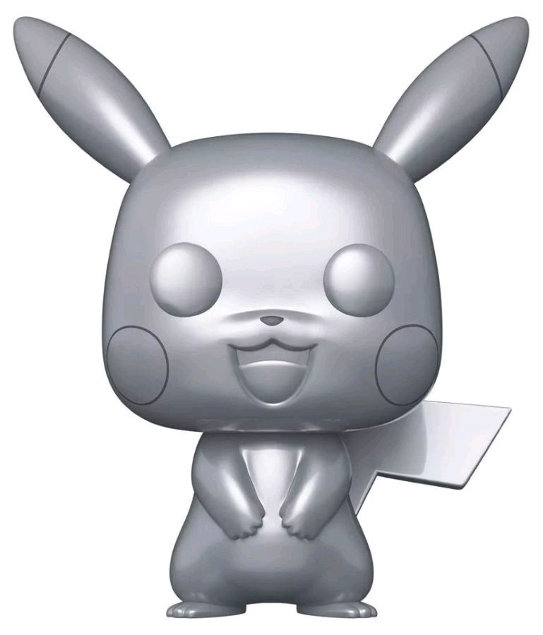 Pokemon - Pikachu Silver Metallic 25th Anniversary 10