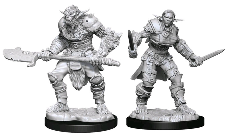 Dungeons & Dragons - Nolzurs Marvelous Unpainted Minis: Bugbear Barbarian Male & Rogue Female