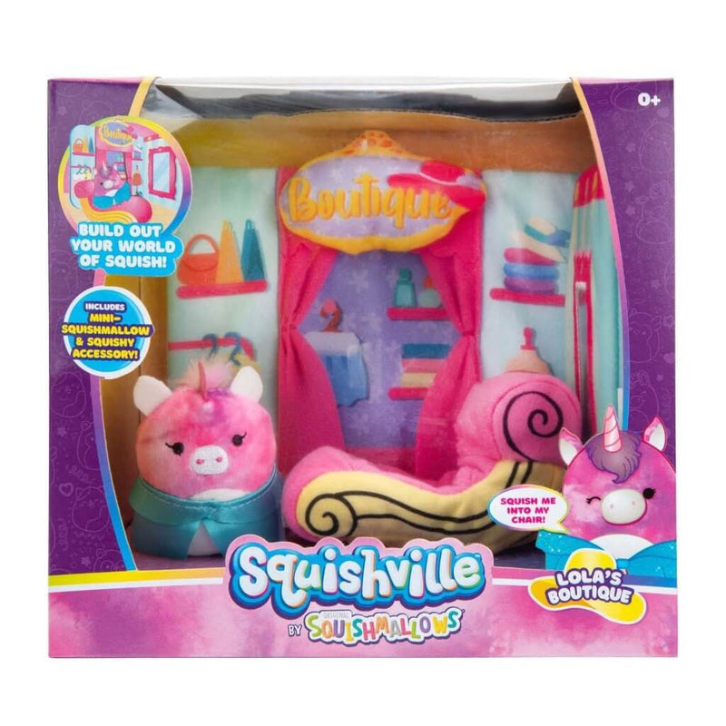 SQUISHMALLOWS SQUISHVILLE - Medium Soft Playset Play Scene (Random)
