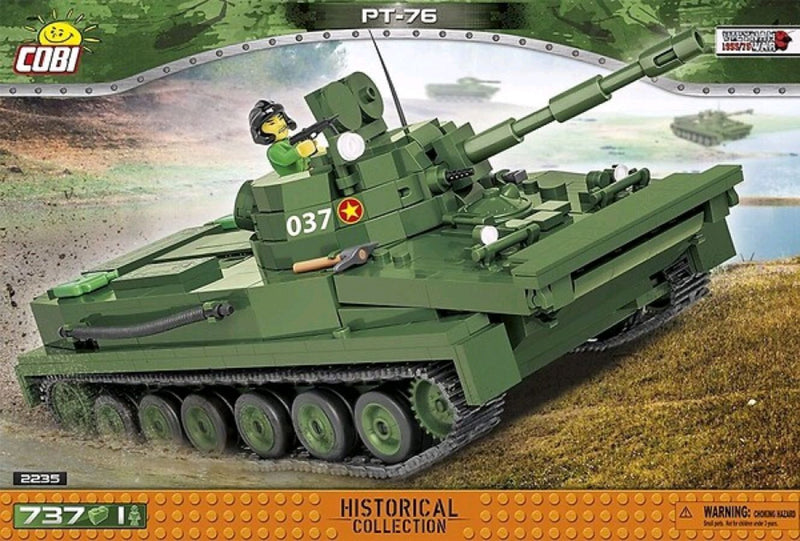 Vietnam War - Light Amphibious Tank PT-76 (735 pieces)
