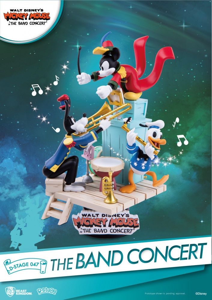Disney Mickey Mouse the Band Concert D-Stage Statue