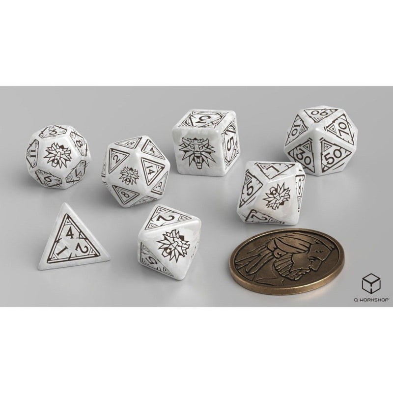 Q Workshop - The Witcher Dice Set. Geralt - The White Wolf