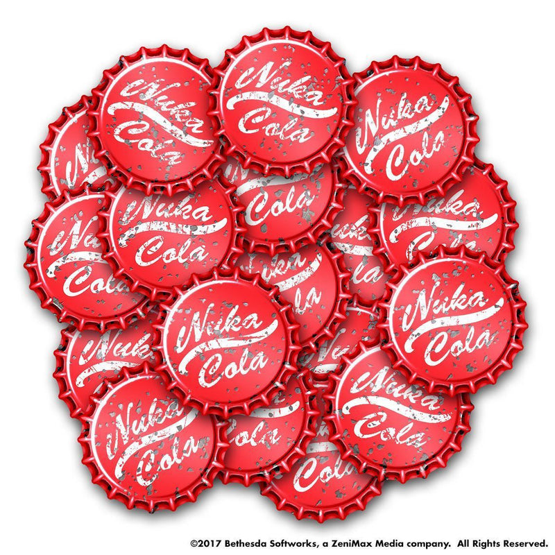 Fallout Wasteland Warfare Nuka Cola Revised Cap Set