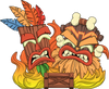 Youtooz: Crash Bandicoot - Aku Aku & Uka Uka Vinyl Figure