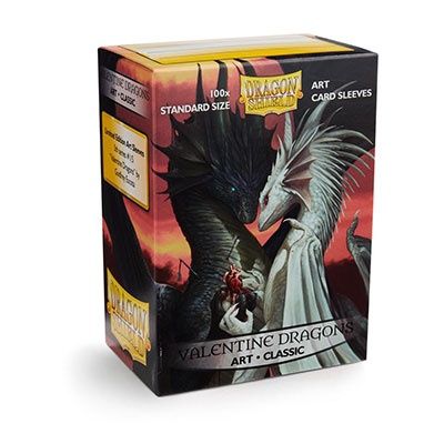 DS Sleeves (100) Valentines Dragon Classic Art Matte