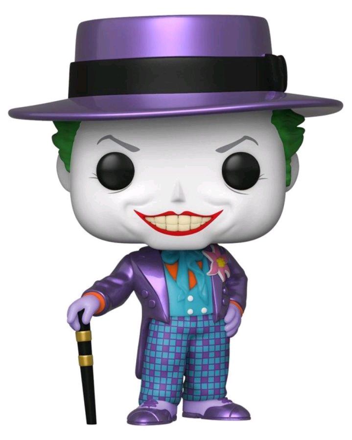 Batman 1989 - Joker with Hat Metallic (US Exclusive) Pop! Vinyl Figure