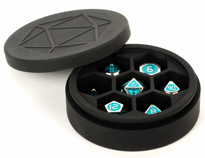 Silicone Round Dice Case: Black