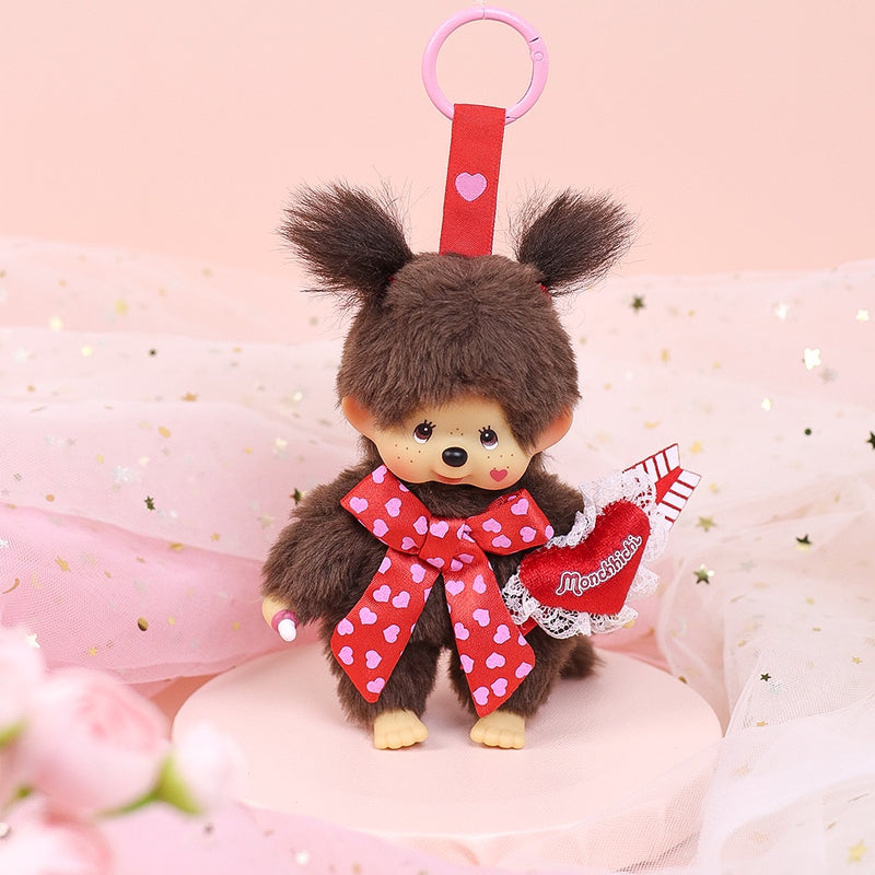 Monchhichi: Sweet Kiss Limited Series Girl Keychain