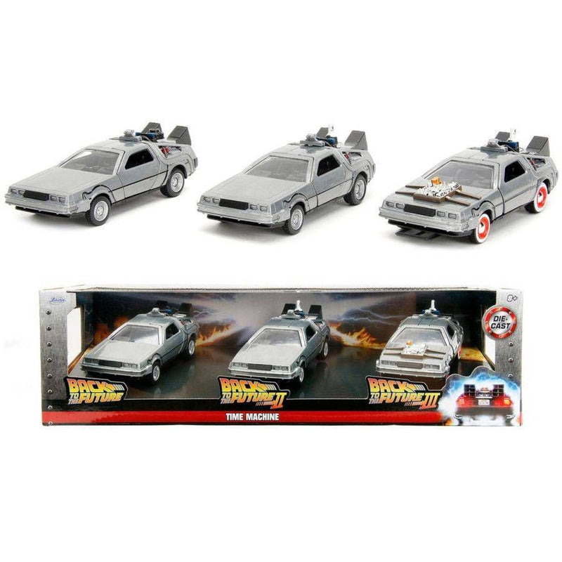 Back to the Future - DeLorean 1:32 Scale 3 Pack