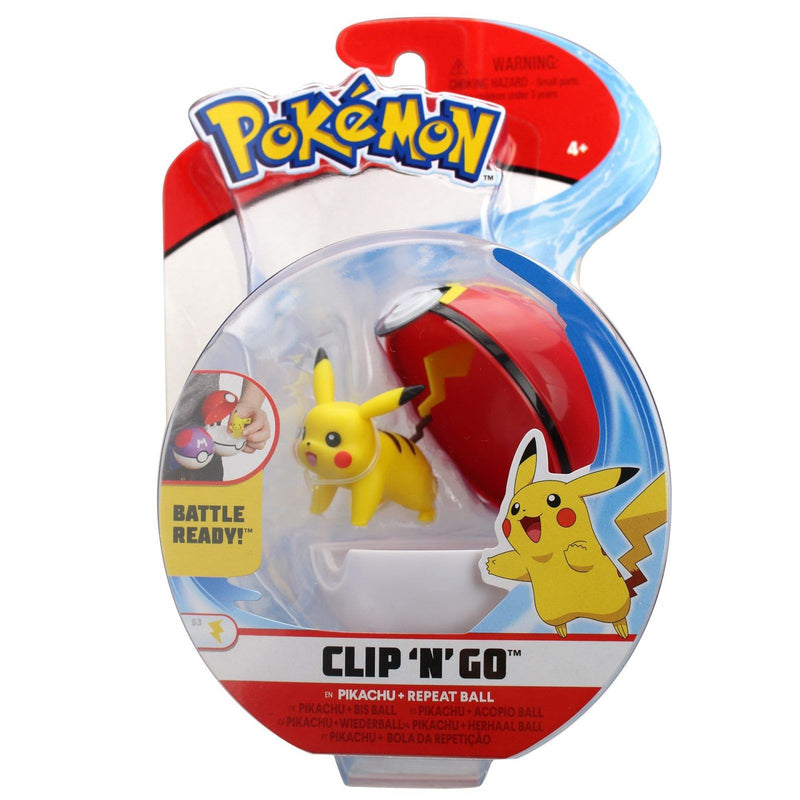 Pokemon - Clip 'N' Go Ball: Pikachu + Repeat Ball