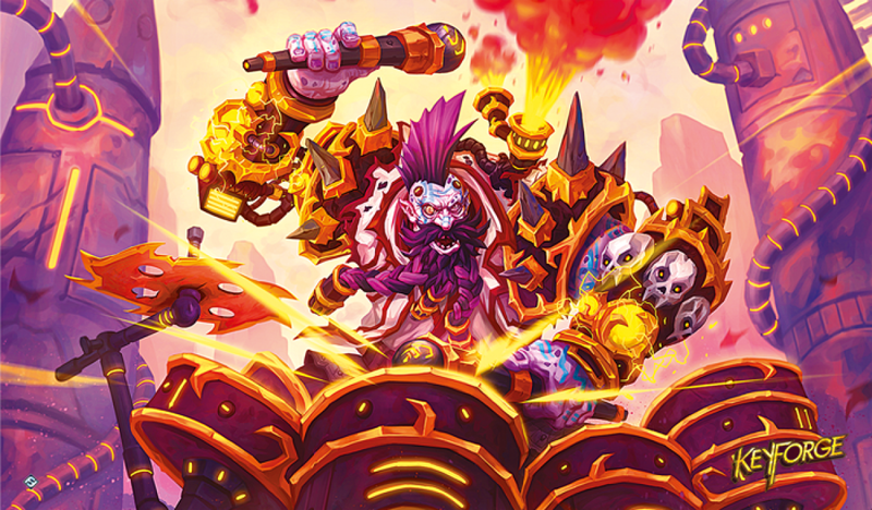 KeyForge Age of Ascension Drummernaut Playmat