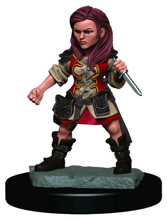 Dungeons & Dragons - Icons of the Realms Female Halfling Rogue Premium Miniature