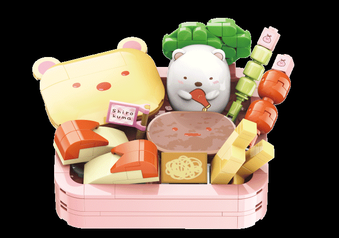 Keeppley: Sumikko Gurashi- Shirokuma Bento Brick Kit