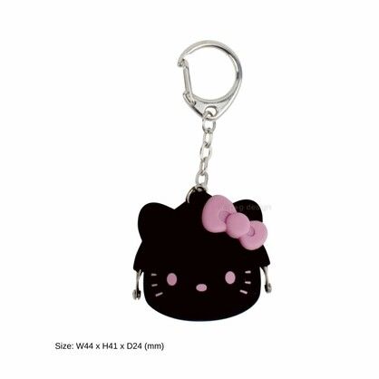 Hello Kitty: Small Purse Keyring - Black