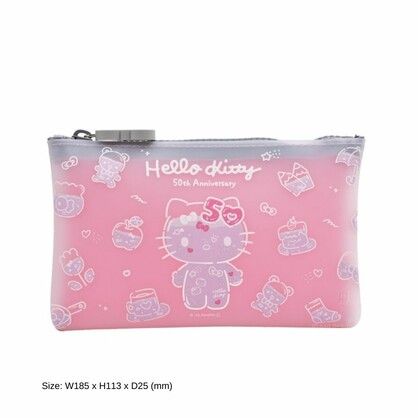 Sanrio: Zipper Pouch - Hello Kitty 50th Anniversary Pink