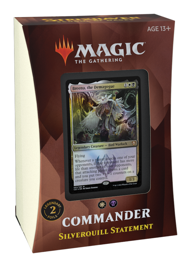Magic: The Gathering - Strixhaven: School of Mages Silverquill Statement Commander Deck