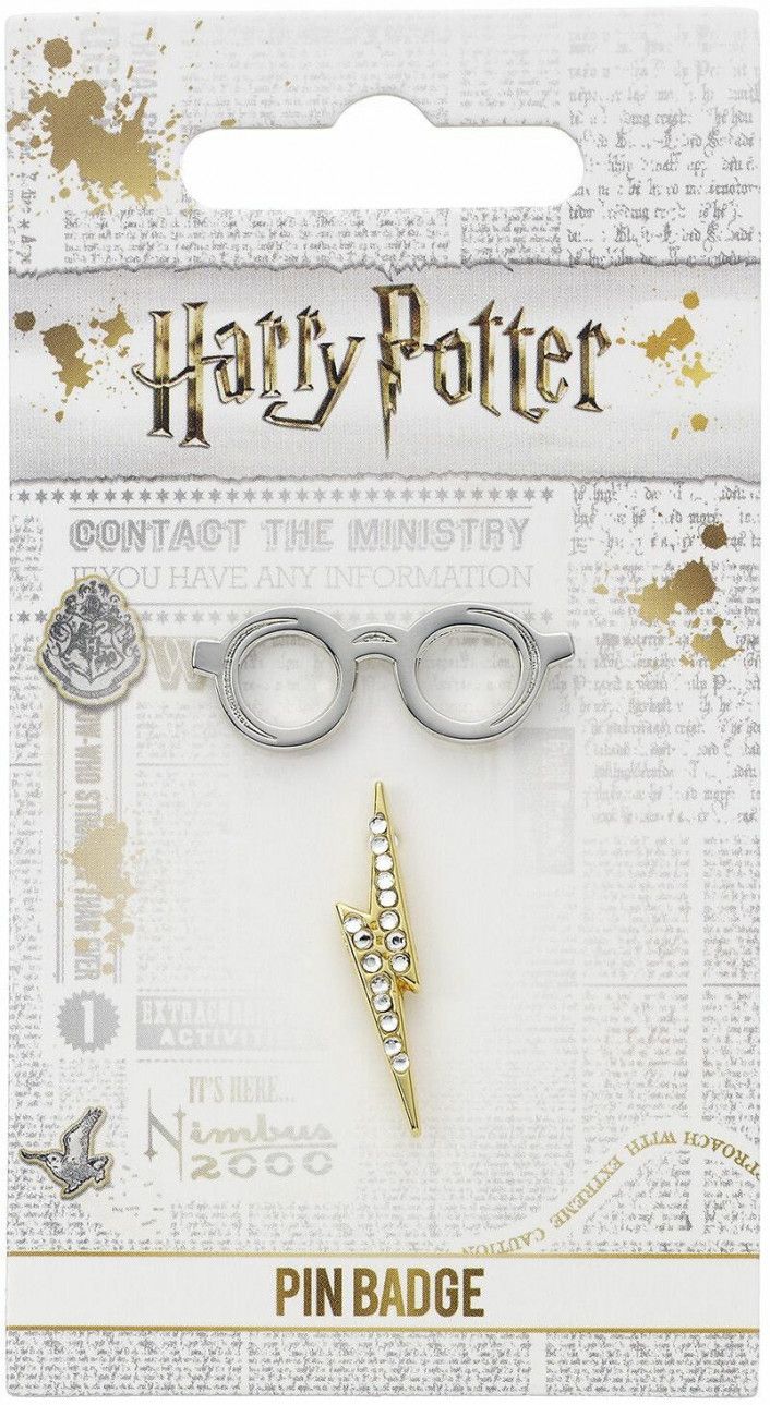 Harry Potter - Glasses & Lightning Bolt Pin Badge