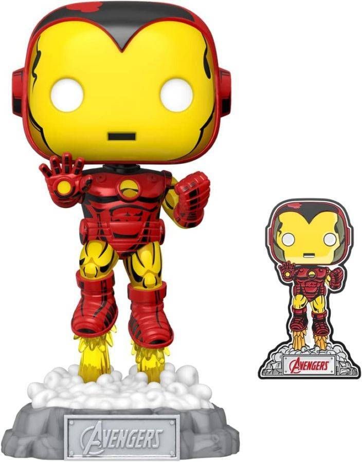 Marvel Comics - Iron Man Avengers 60th (US Exclusive) Pop! Vinyl with Pin
