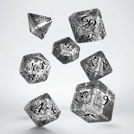 Q Workshop: Elvish Translucent & Black Dice Set