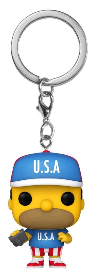 The Simpsons - Homer USA Pop! Keychain