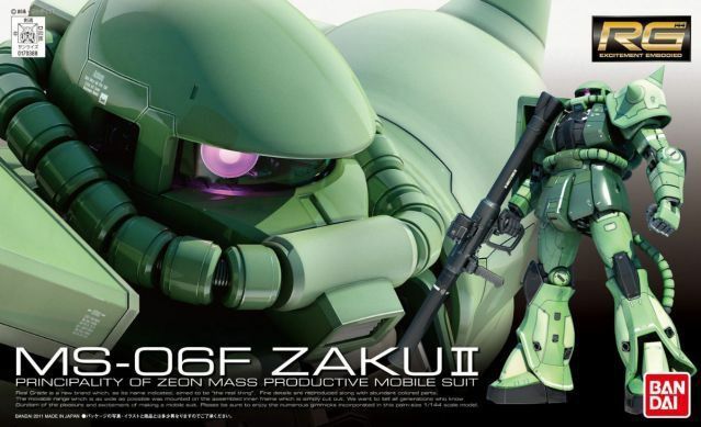 RG 1/144 MS-06F ZAKU II Model Kit